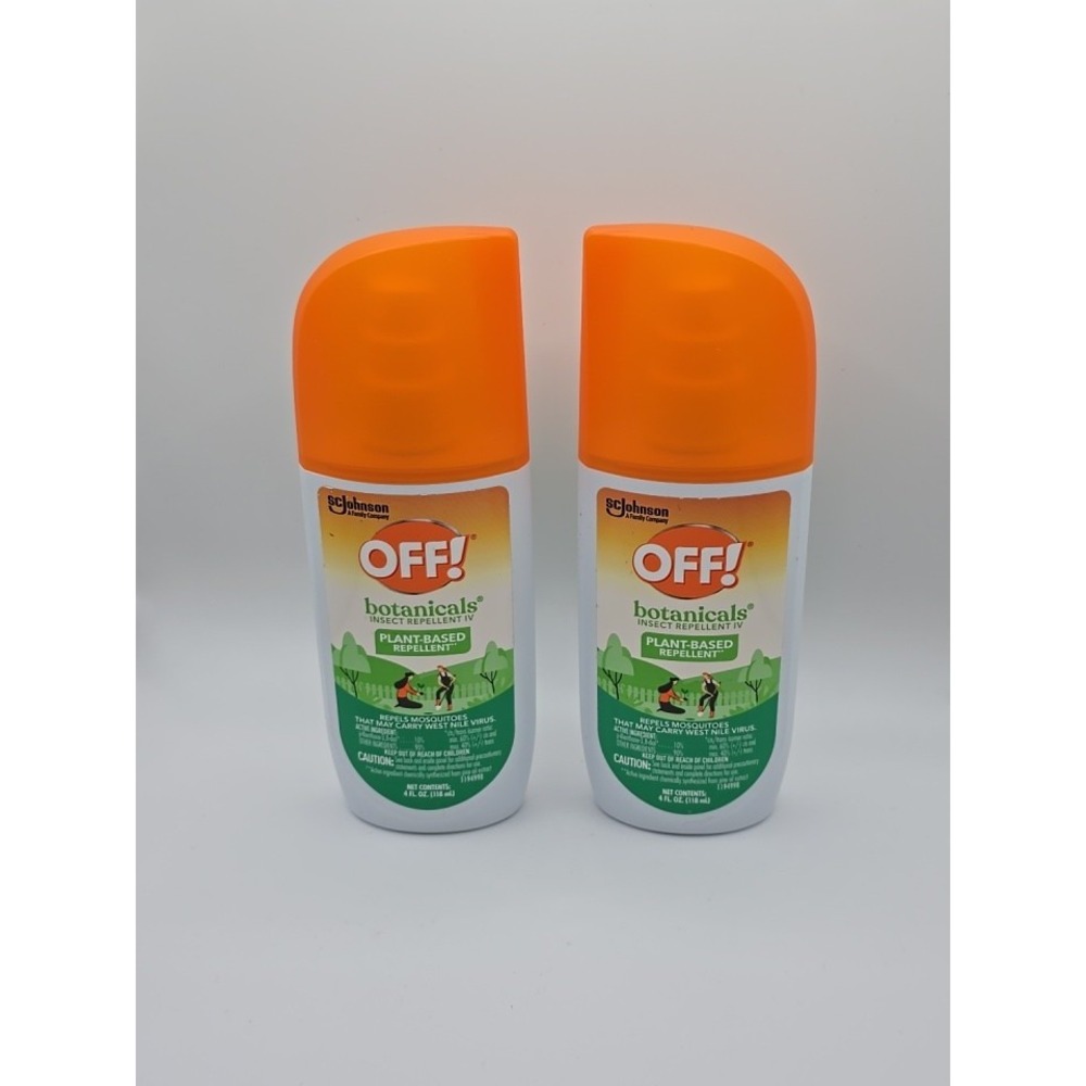 New 2x Off! Botanicals Insect Repellent IV Plant-Based‎ Pump Spray 4 fl oz